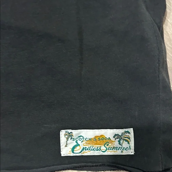 Scotch & Soda Black Short Sleeve Crew Tee with Tag - Picture 5 of 5